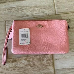 Coach NWT Double zip wristlet